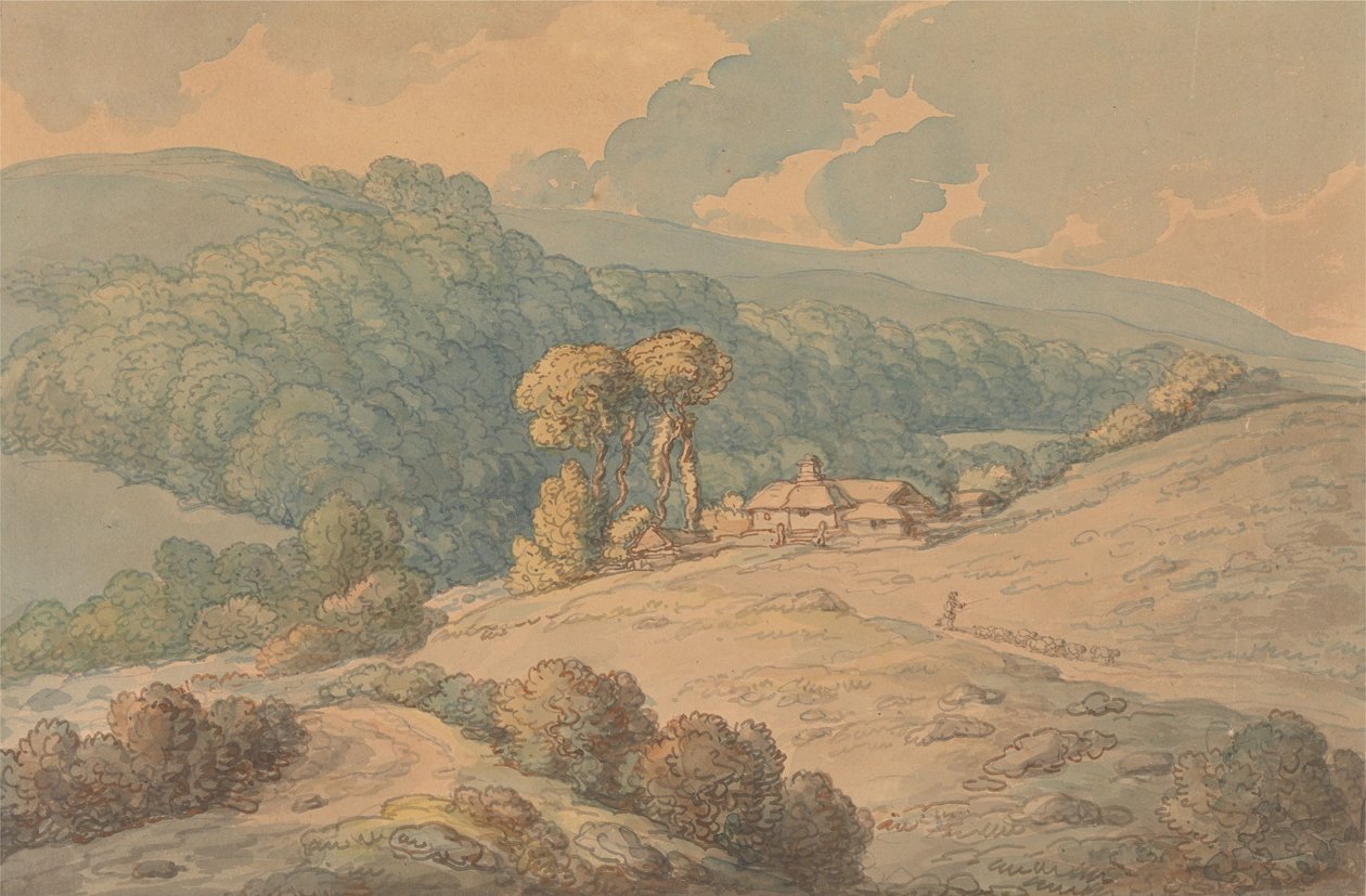 Hengar Wood, St. Tudy, Cornwall by Thomas Rowlandson