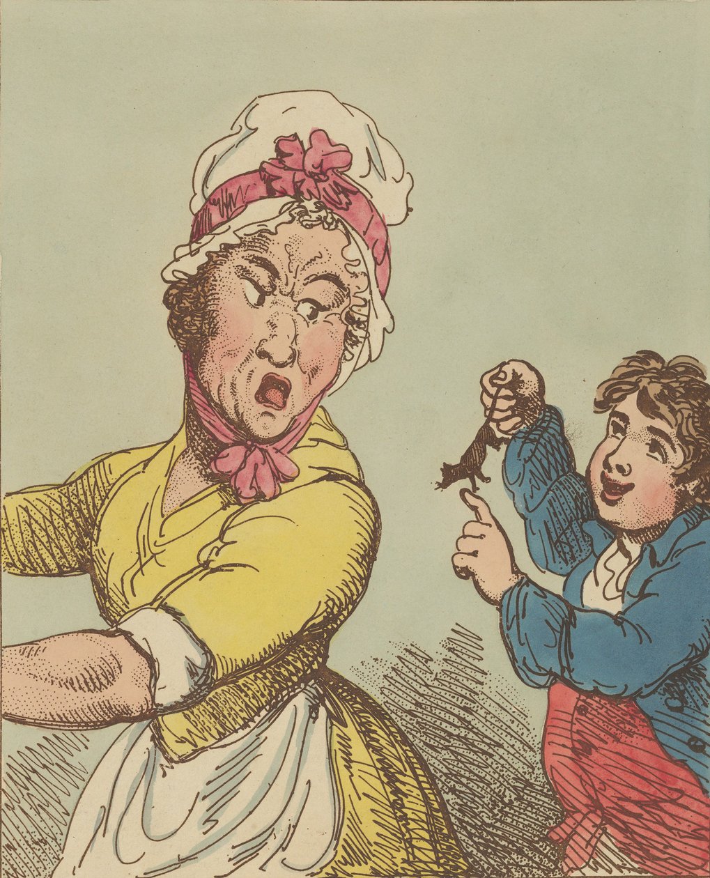 Horror, January 1, 1800 by Thomas Rowlandson