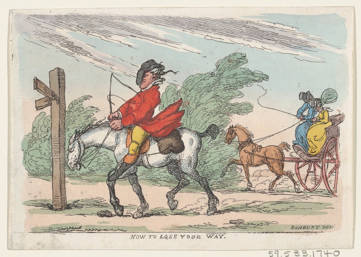 How to Lose Your Way, 1803-1815 by Thomas Rowlandson
