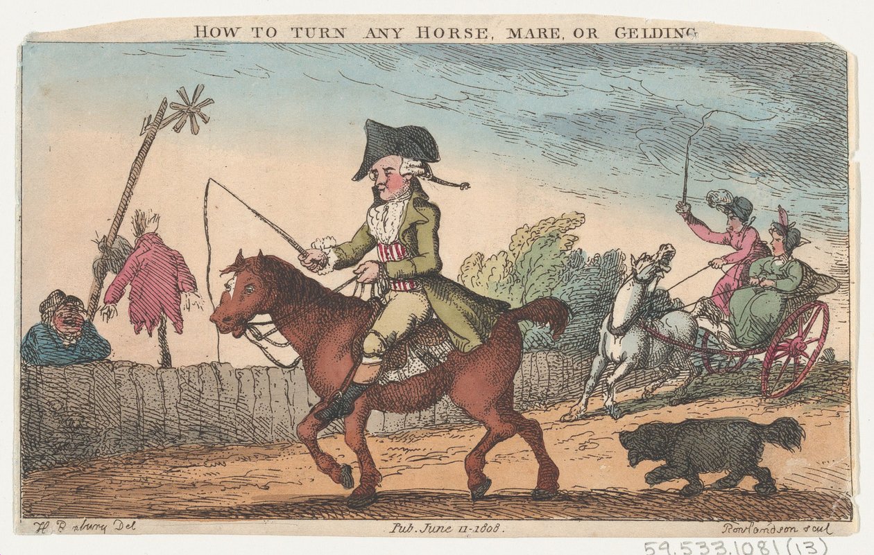How to Turn Any Horse, Mare, or Gelding by Thomas Rowlandson