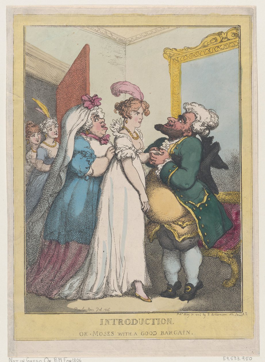 Introduction, or Moses with a Good Bargain by Thomas Rowlandson
