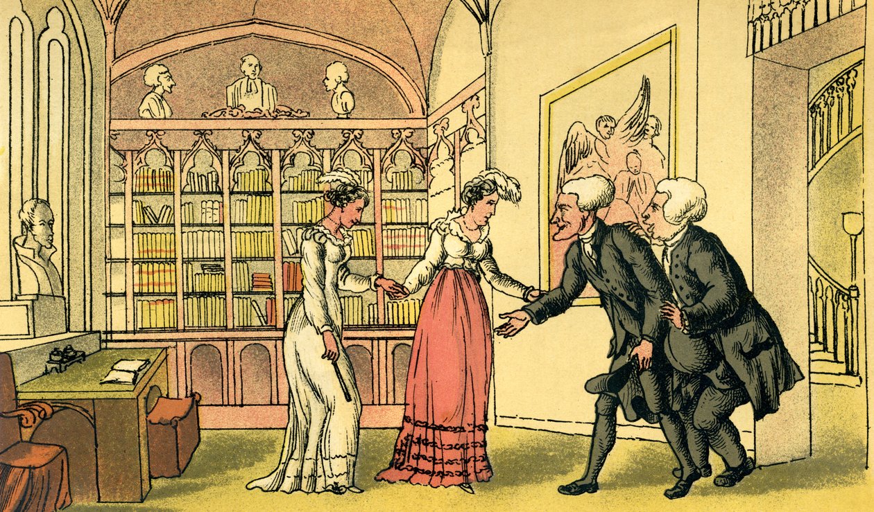 Introduction to Courtship by Thomas Rowlandson