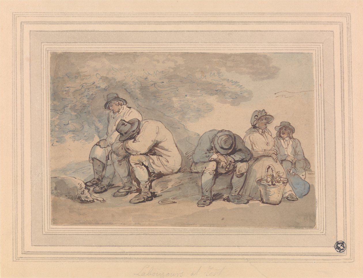 Labourers at Rest by Thomas Rowlandson
