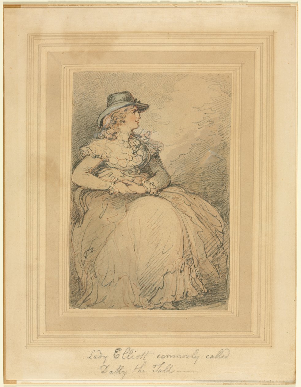 Lady Elliott, Commonly Called Dolly The Tall, 1775-1827 by Thomas Rowlandson