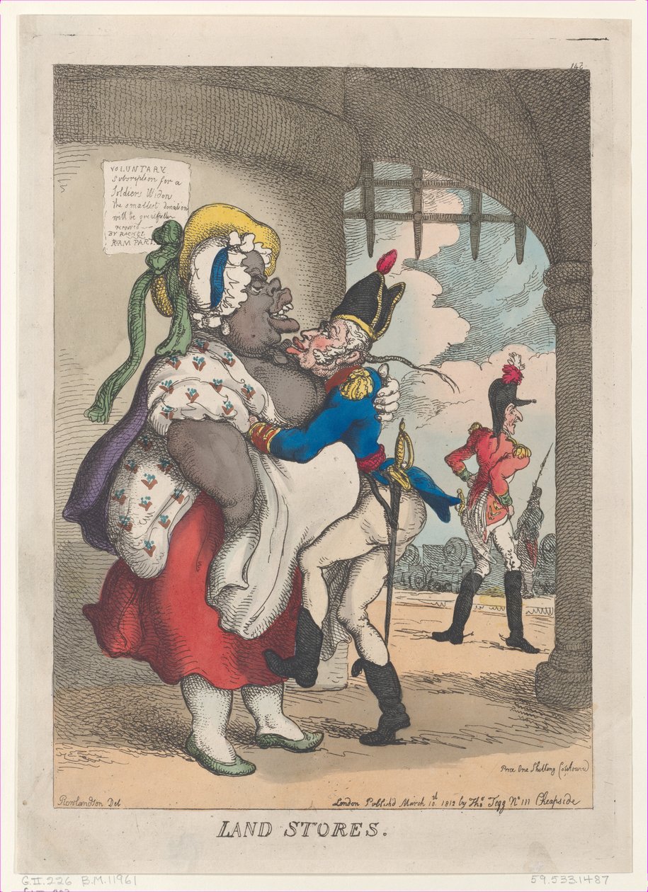 Land Stores by Thomas Rowlandson