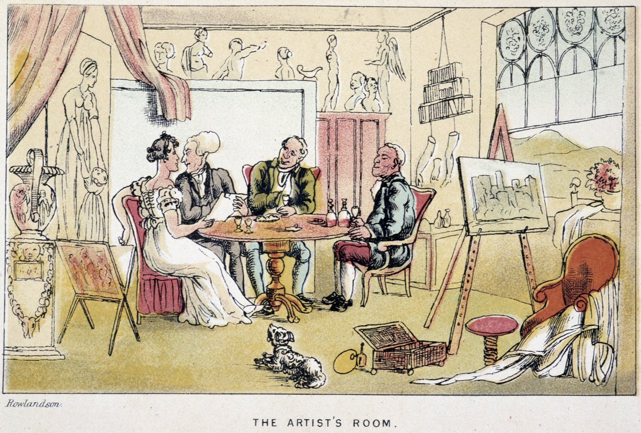 The Doctor in an Artist's Studio - in 'Doctor Syntax's three tours: in ...