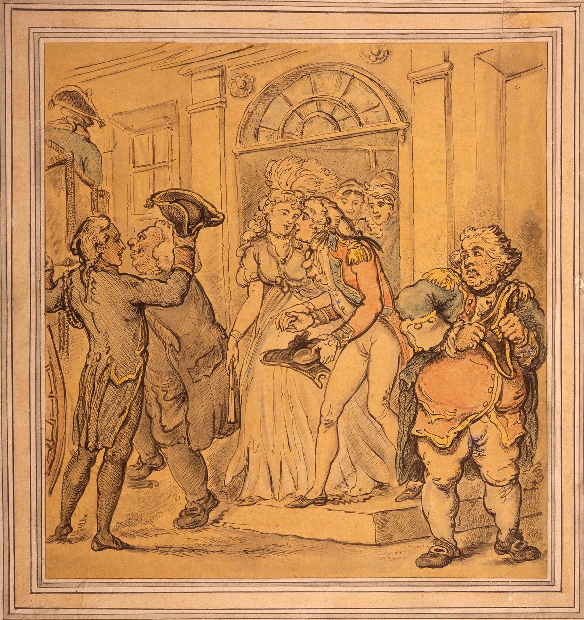 Leaving after a Party by Thomas Rowlandson