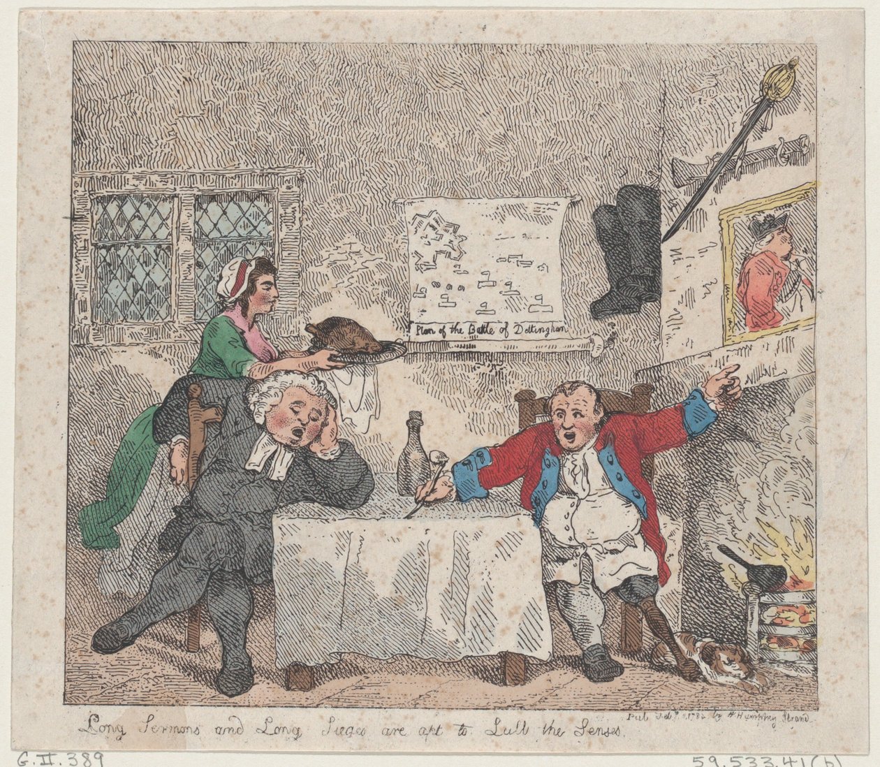 Long Sermons and Long Sieges are Apt to Lull the Senses by Thomas Rowlandson