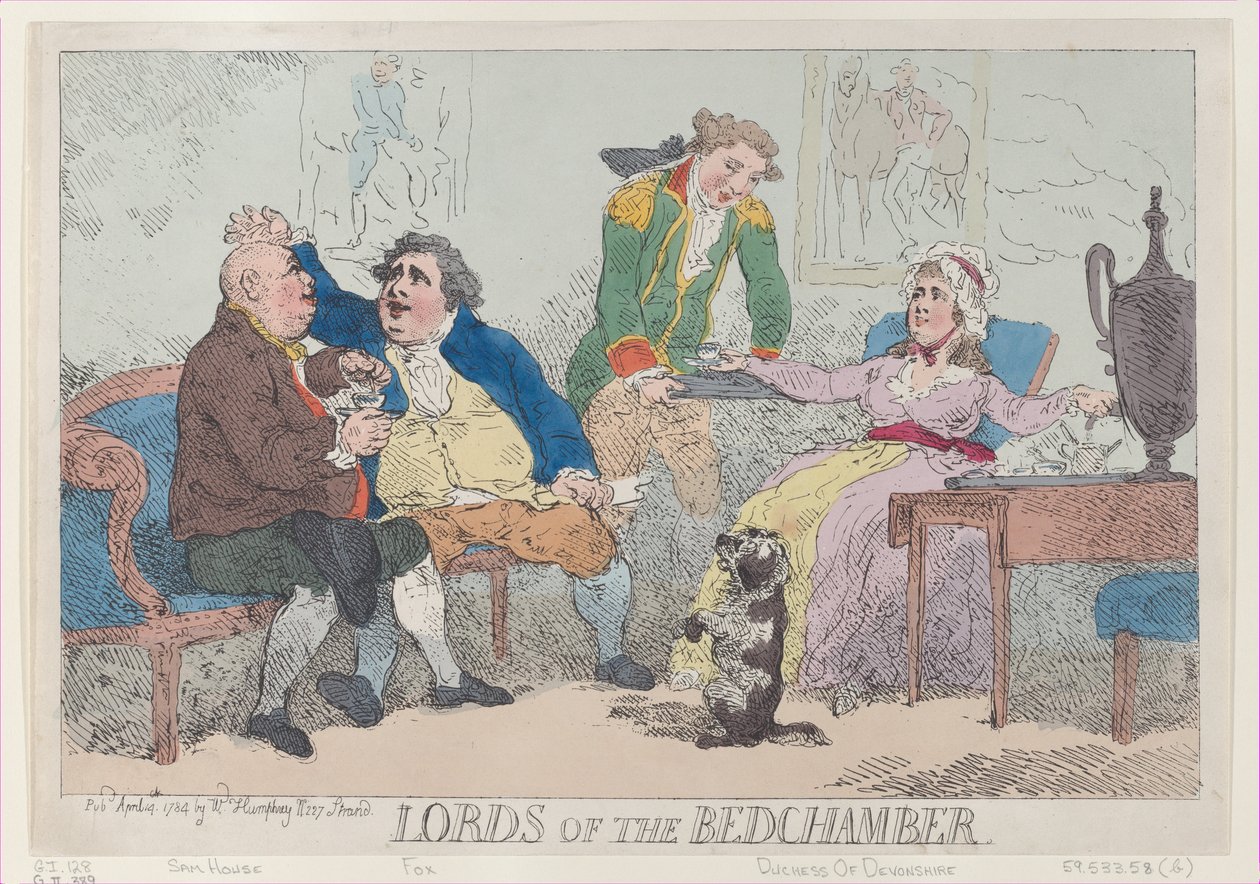 Lords of the Bedchamber, April 14, 1784 by Thomas Rowlandson