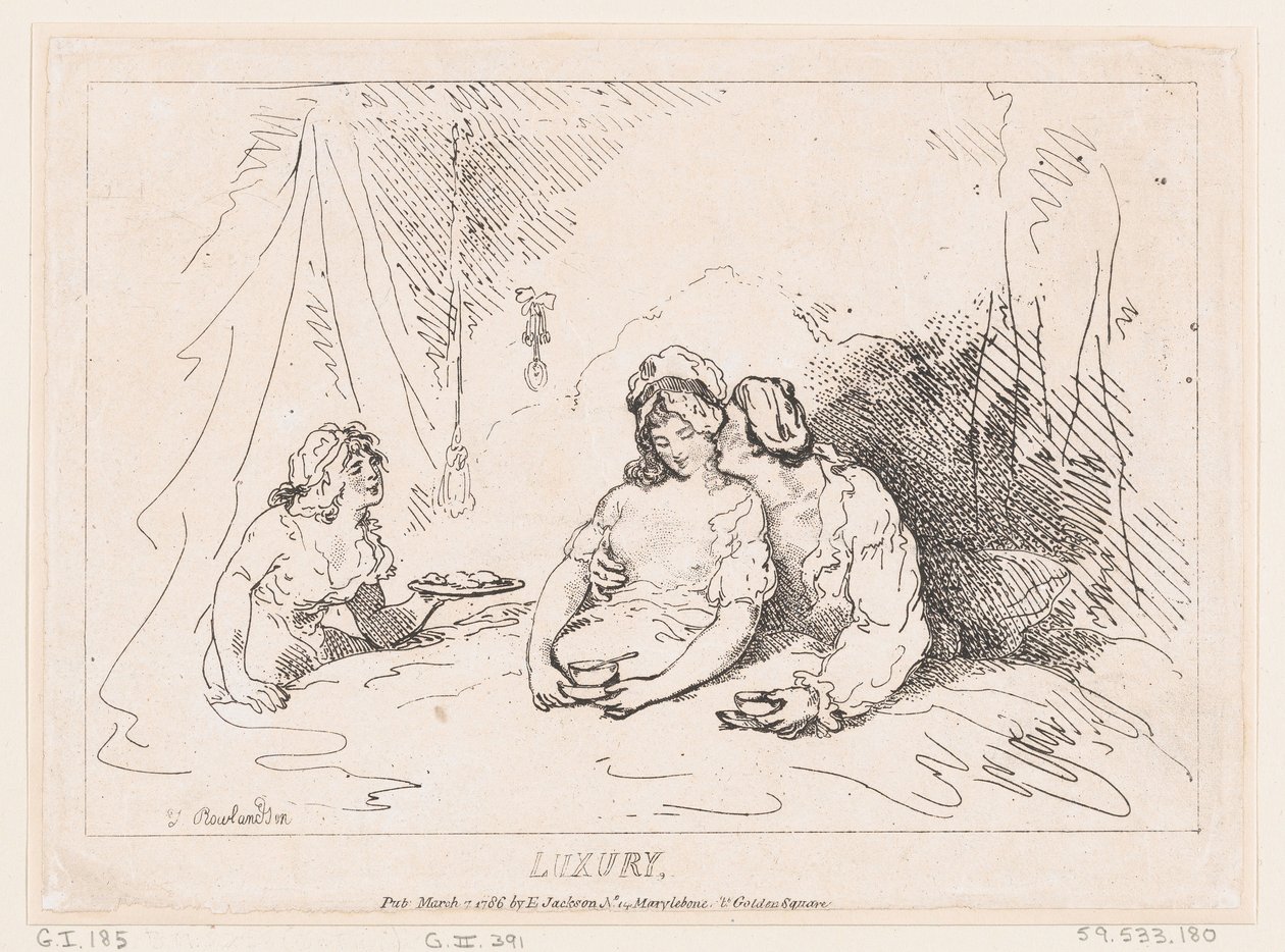 Luxury, March 7, 1786 by Thomas Rowlandson