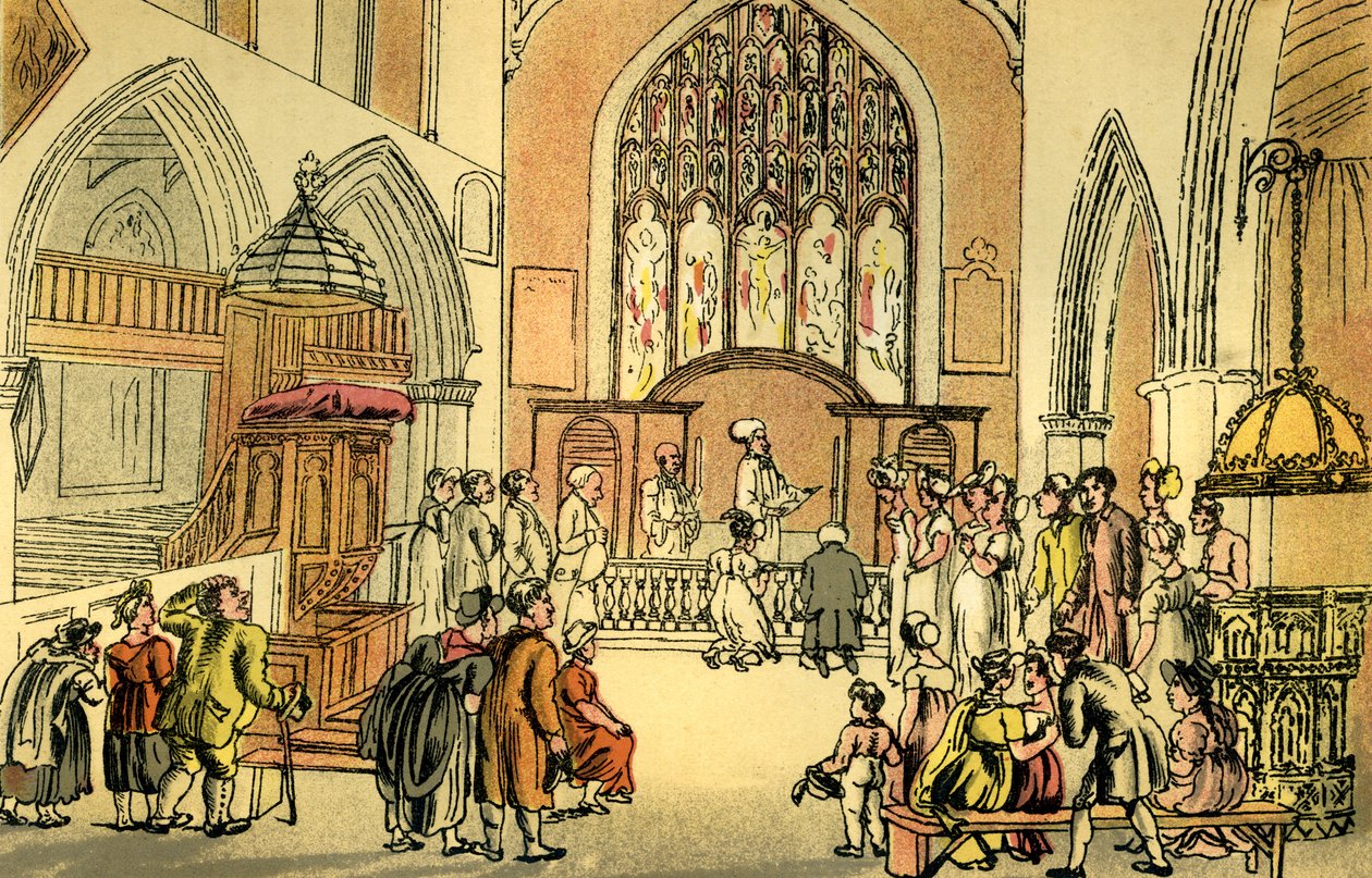 Marriage of Dr Dicky Bend by Thomas Rowlandson