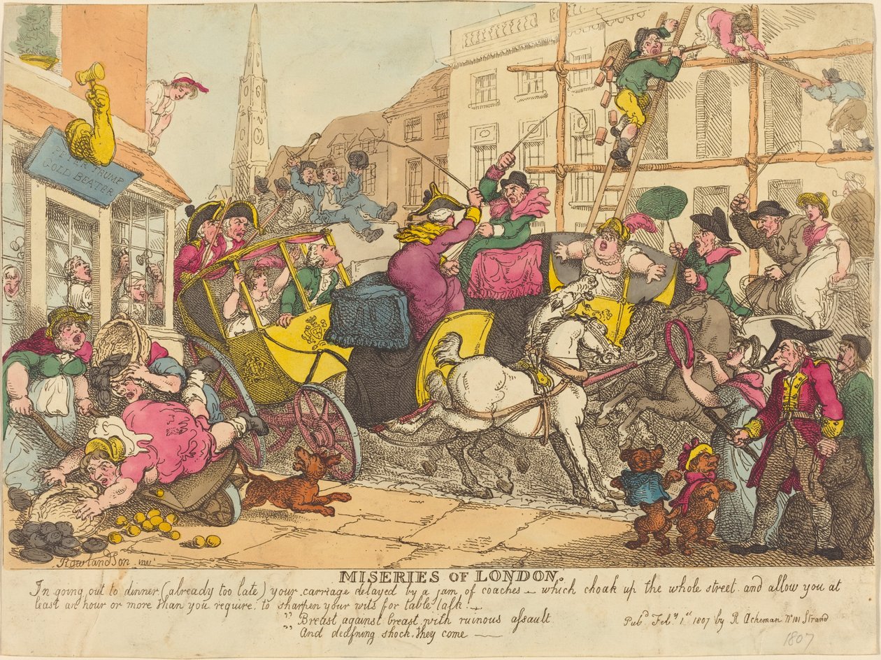 Miseries of London by Thomas Rowlandson