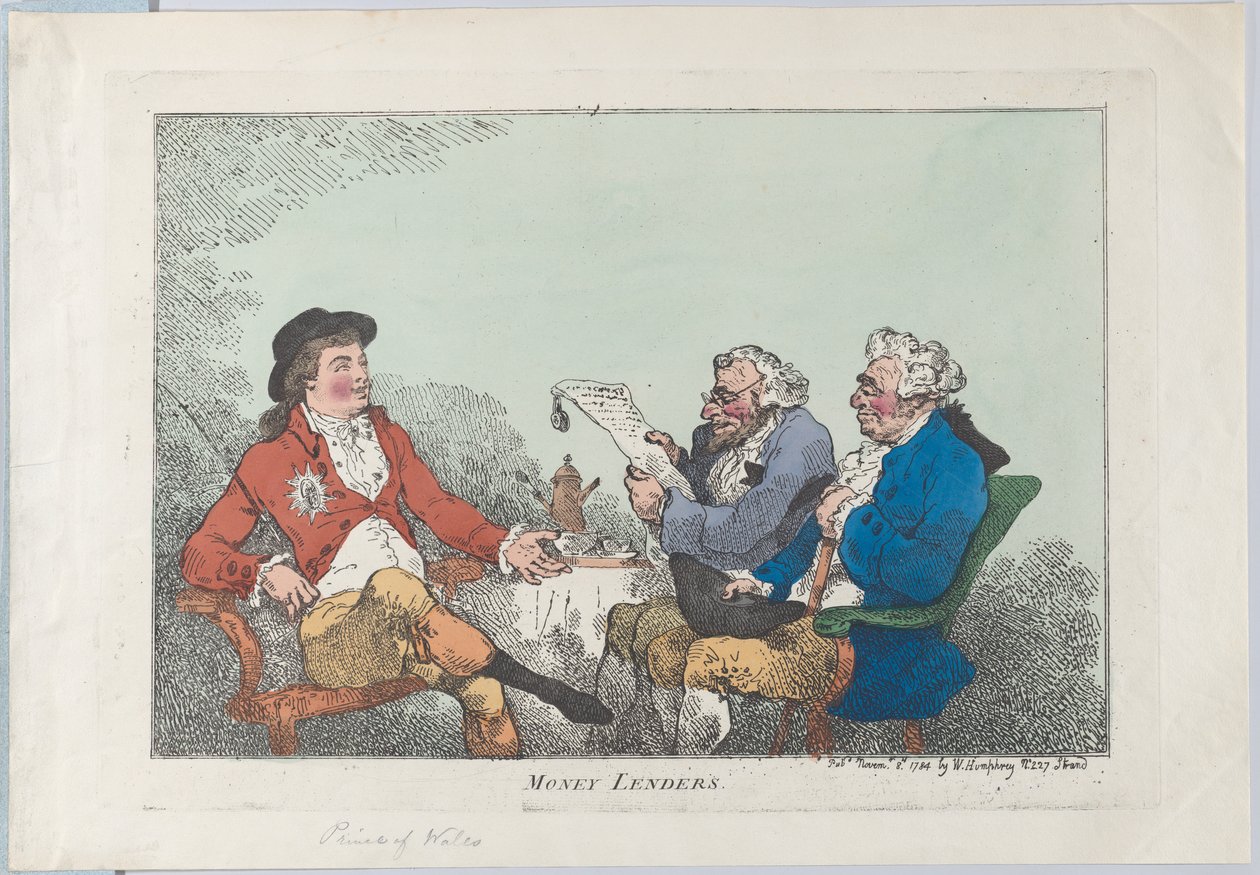 Money Lenders by Thomas Rowlandson