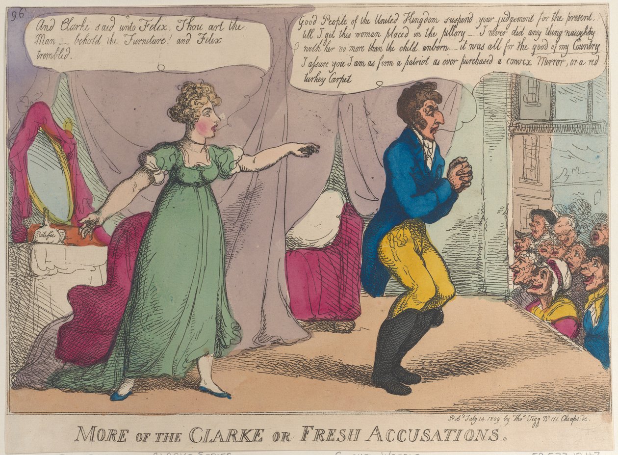 More of the Clarke or Fresh Accusations by Thomas Rowlandson