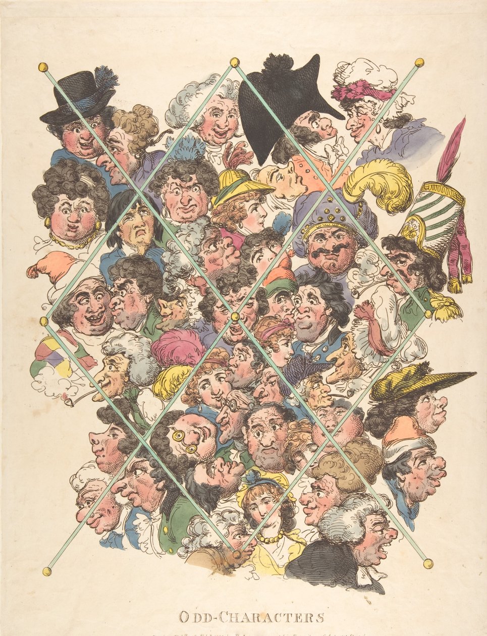 Odd Characters, February 16, 1801 by Thomas Rowlandson
