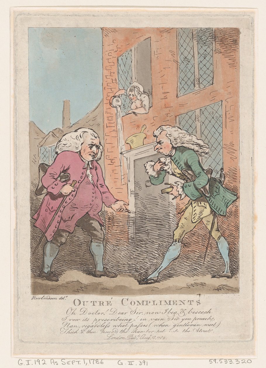 Outré Compliments by Thomas Rowlandson