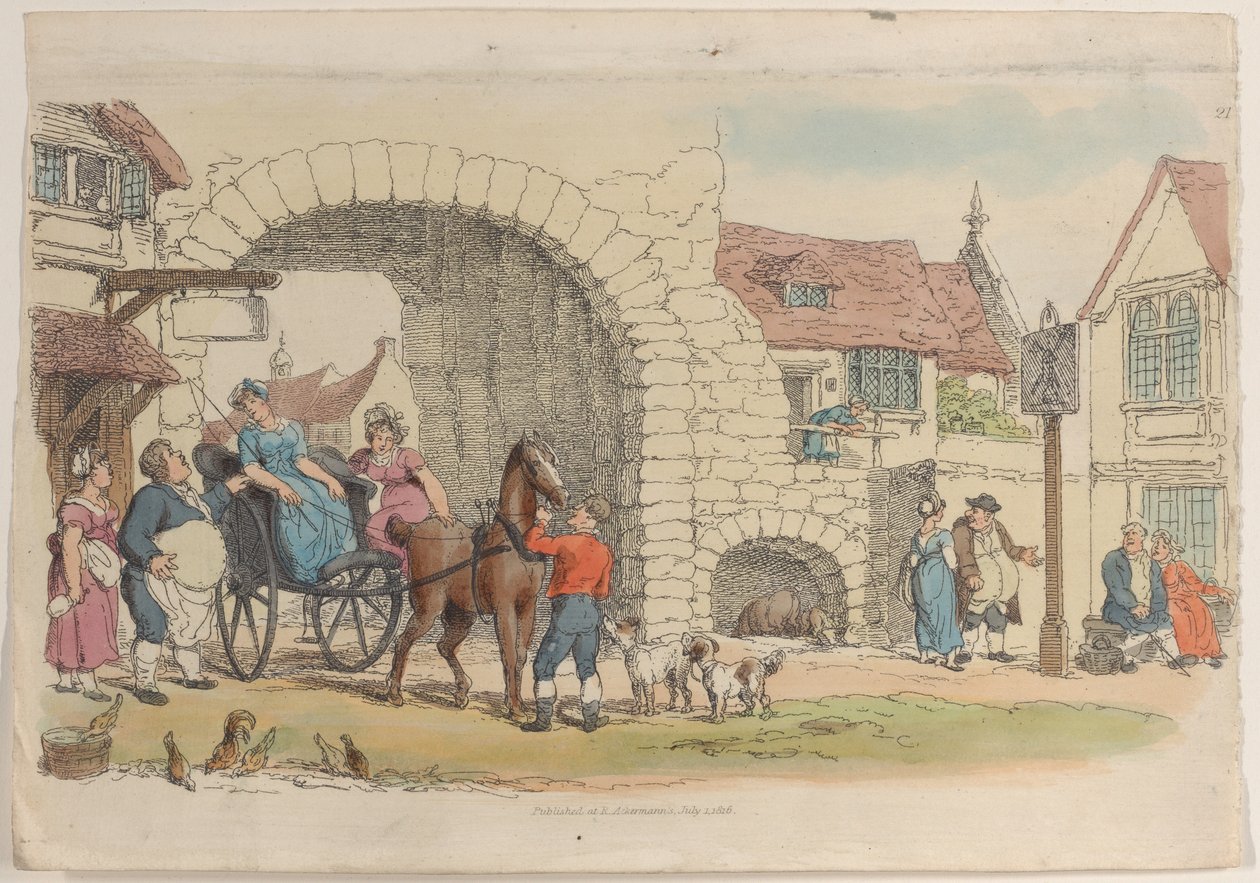 Plate 21, from World in Miniature by Thomas Rowlandson
