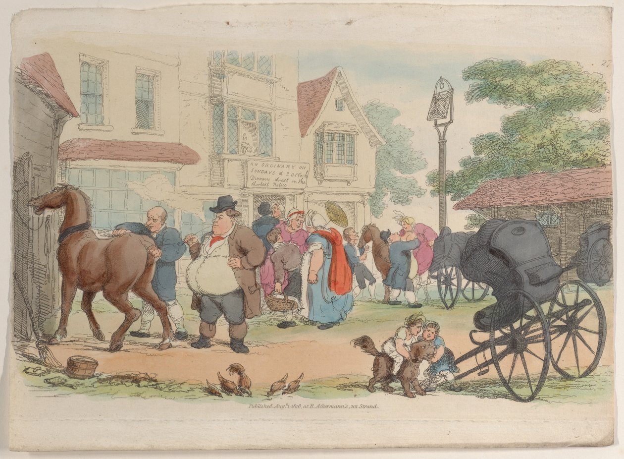 Plate 27, from World in Miniature, 1816 by Thomas Rowlandson