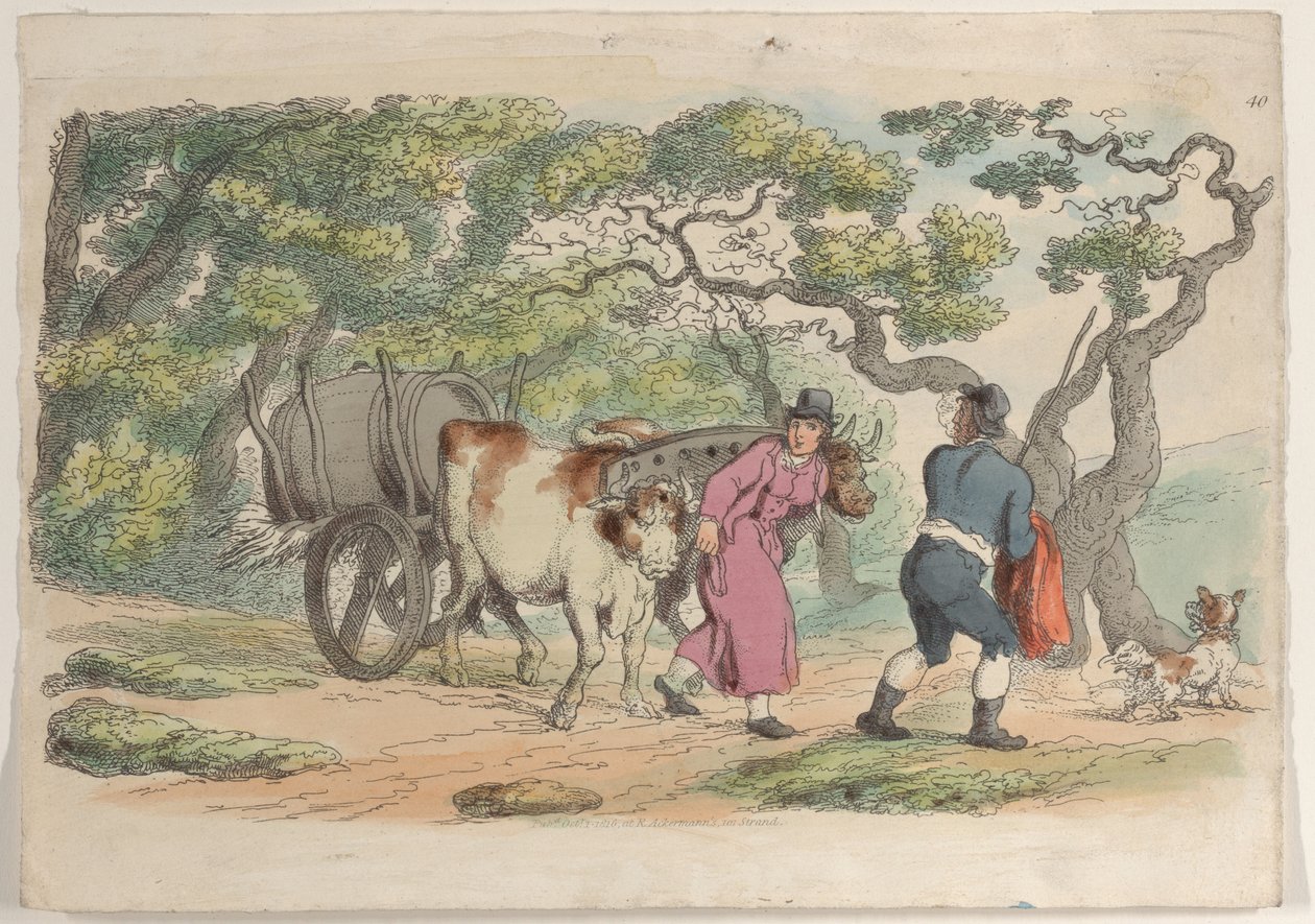 Plate 40, from World in Miniature, 1816 by Thomas Rowlandson
