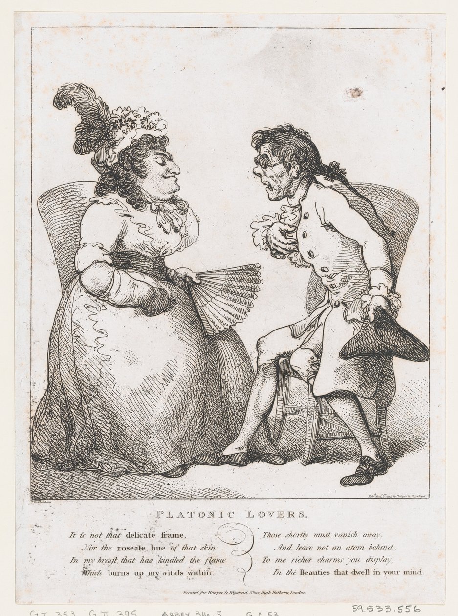 Platonic Lovers by Thomas Rowlandson