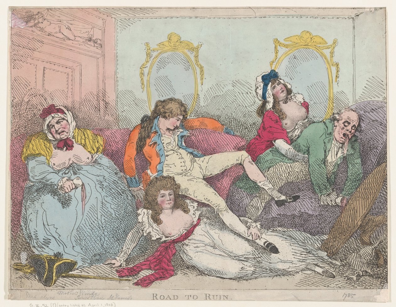 Road to Ruin by Thomas Rowlandson