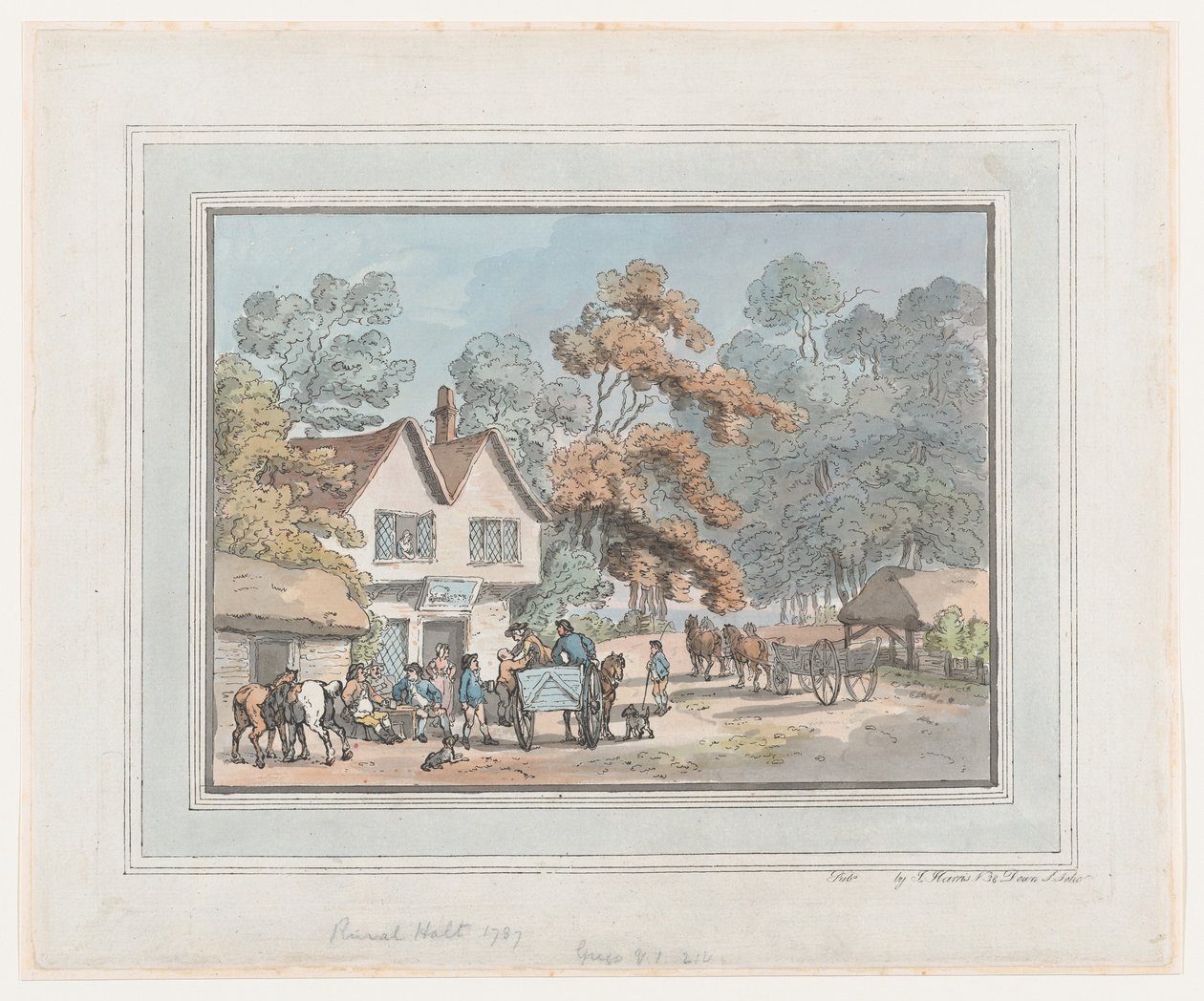 Rural Halt, 1787 by Thomas Rowlandson