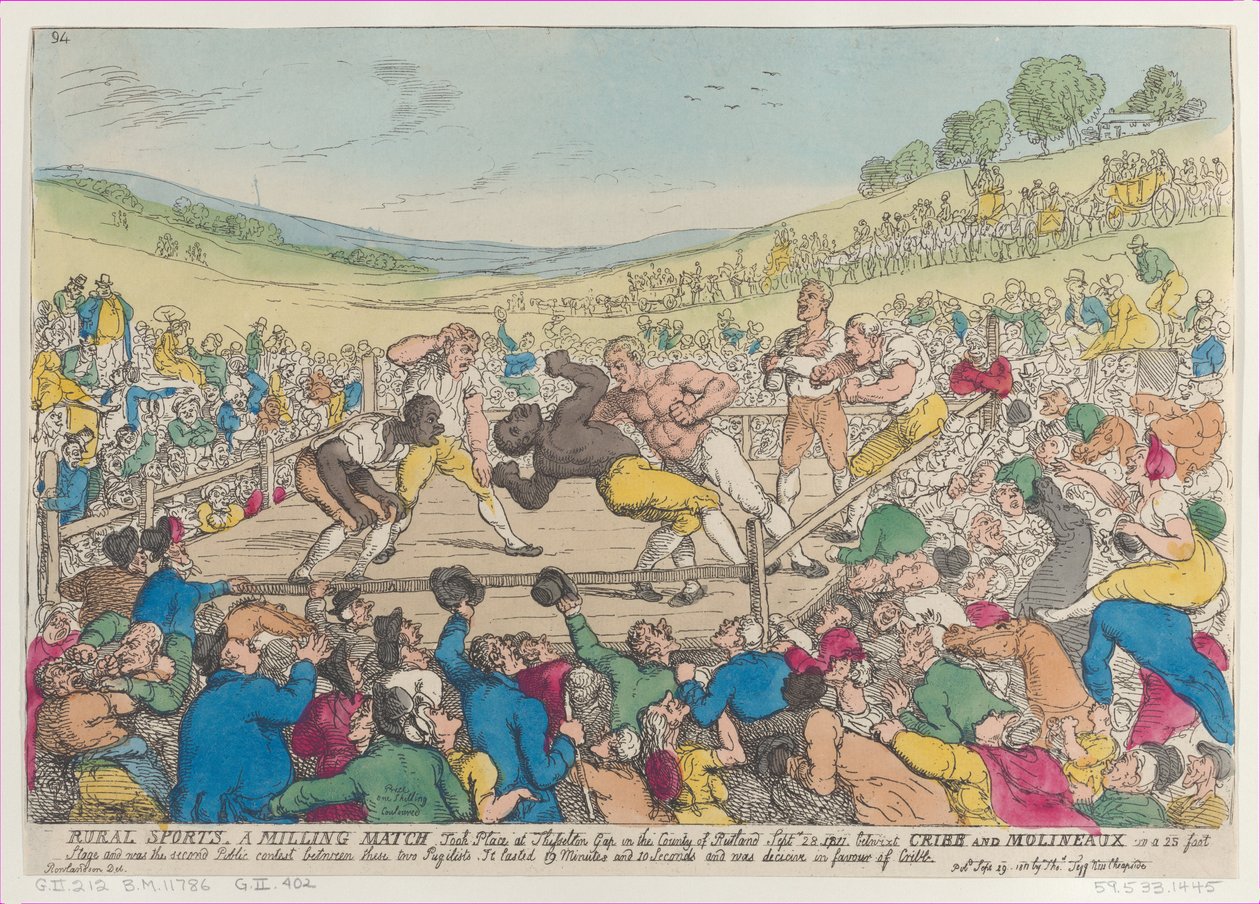 Rural Sports, A Milling Match, September 29, 1811 by Thomas Rowlandson
