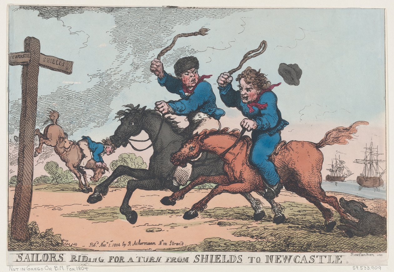 Sailors Riding For A Turn From Shields to Newcastle by Thomas Rowlandson