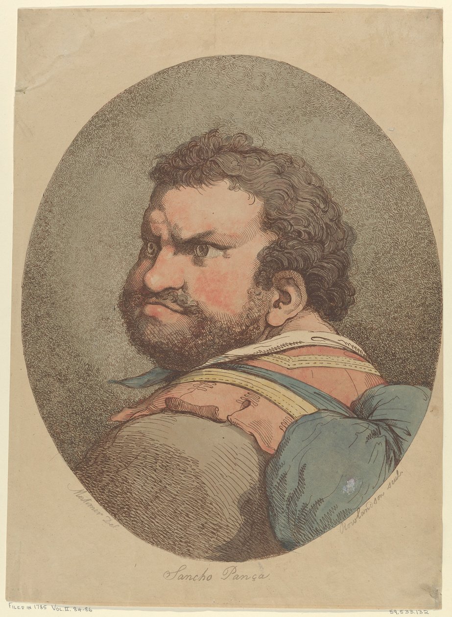 Sancho Panza, from Don Quixote by Thomas Rowlandson