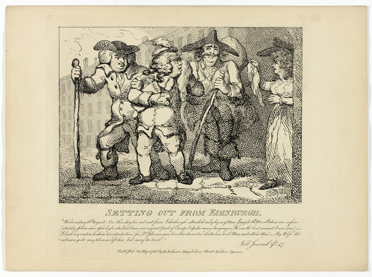 Setting Out from Edinburgh, from Boswell