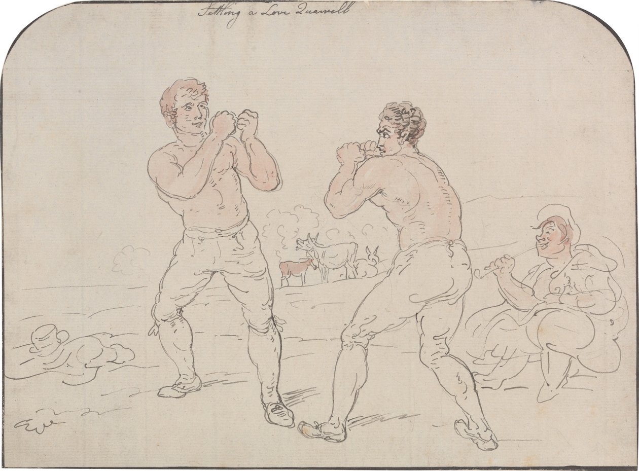 Settling a Love Quarrel by Thomas Rowlandson