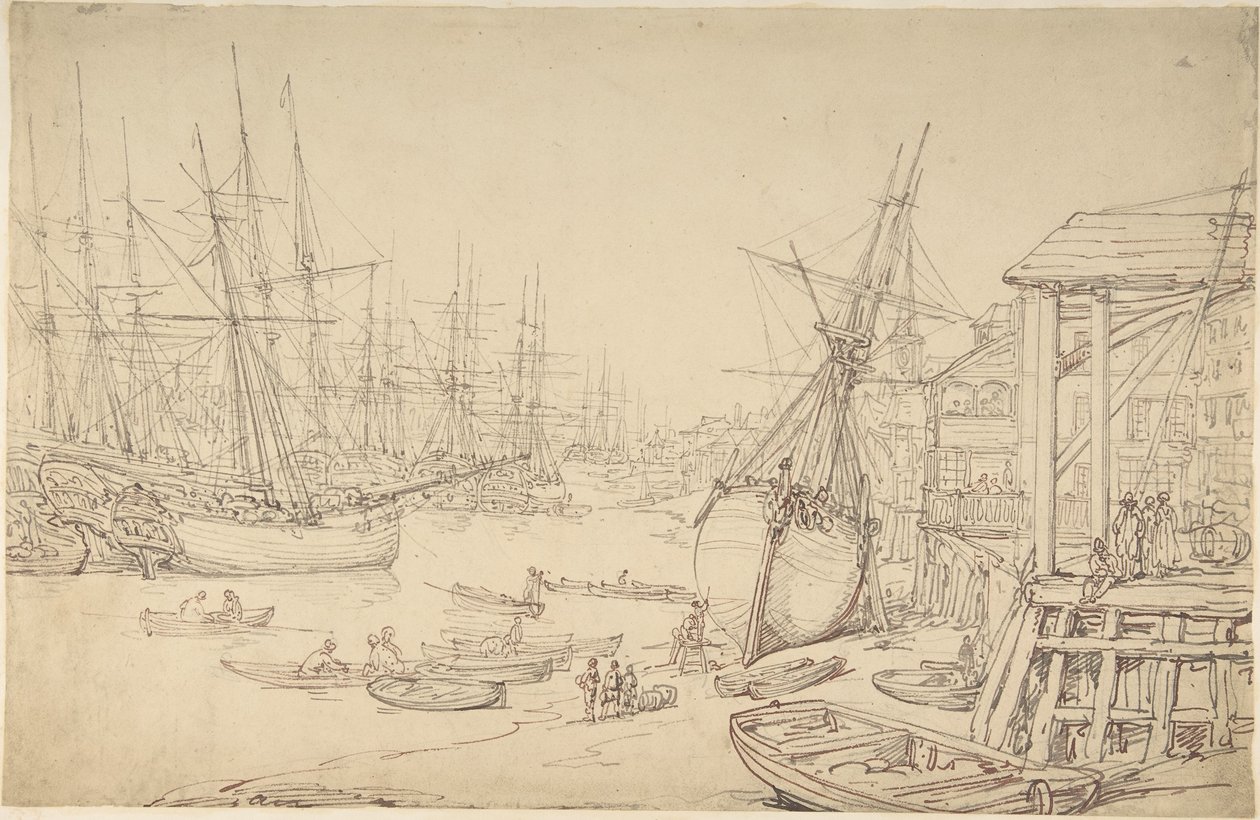 Shipyard, Greenwich by Thomas Rowlandson