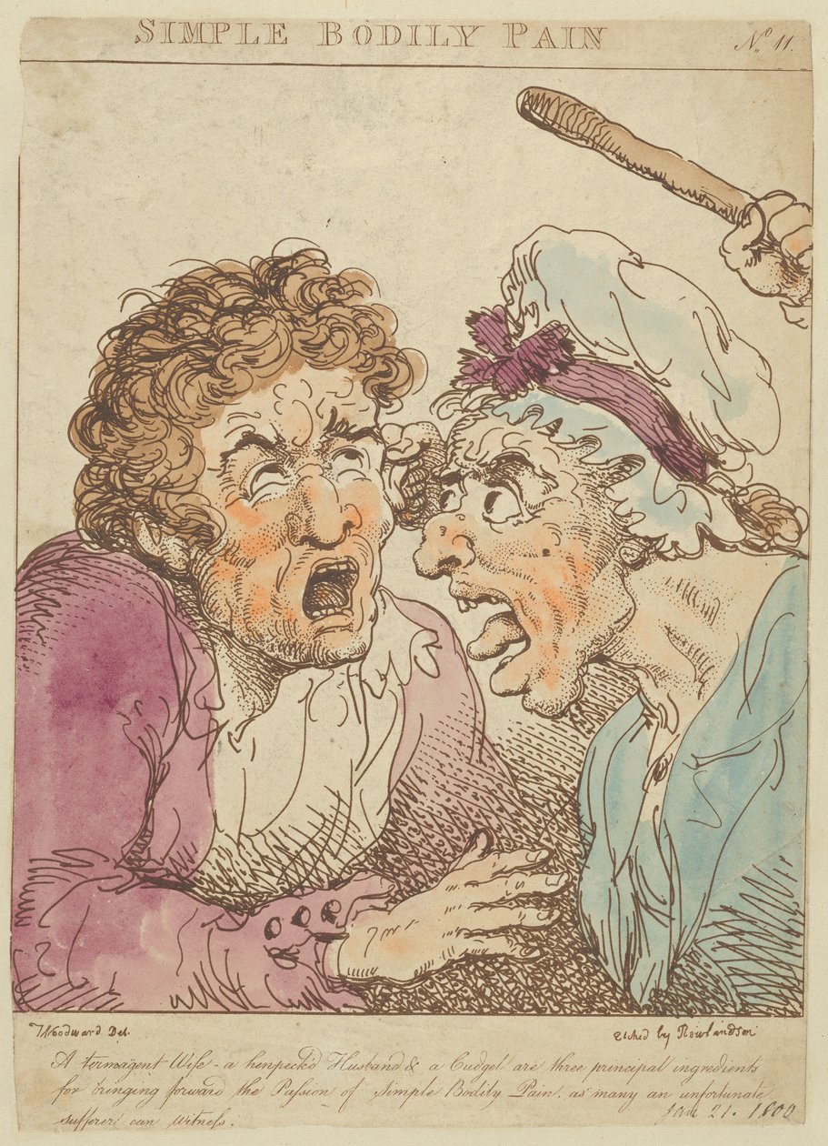 Simple Bodily Pain by Thomas Rowlandson