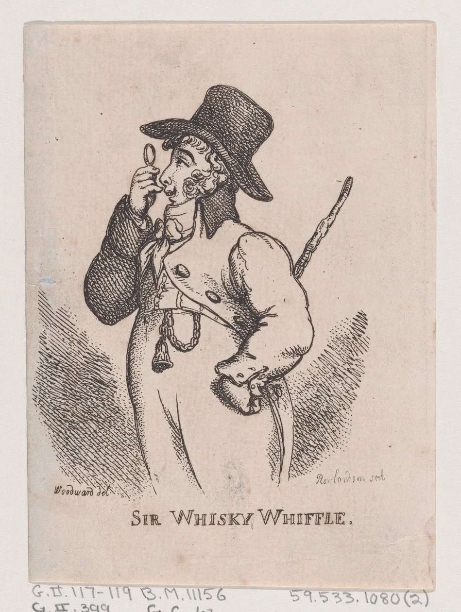 Sir Whisky Whiffle, April 1808 by Thomas Rowlandson