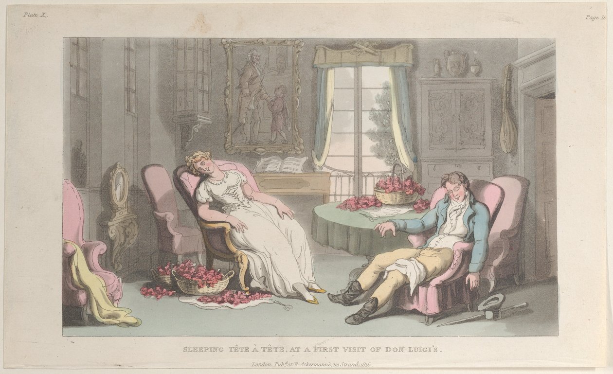 Sleeping Tête à Tête, at a First Visit of Don Luigi