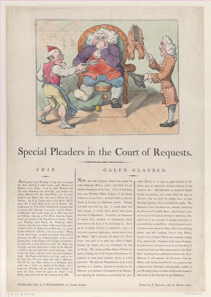 Special Pleaders in the Court of Requests, May 28, 1802 by Thomas Rowlandson