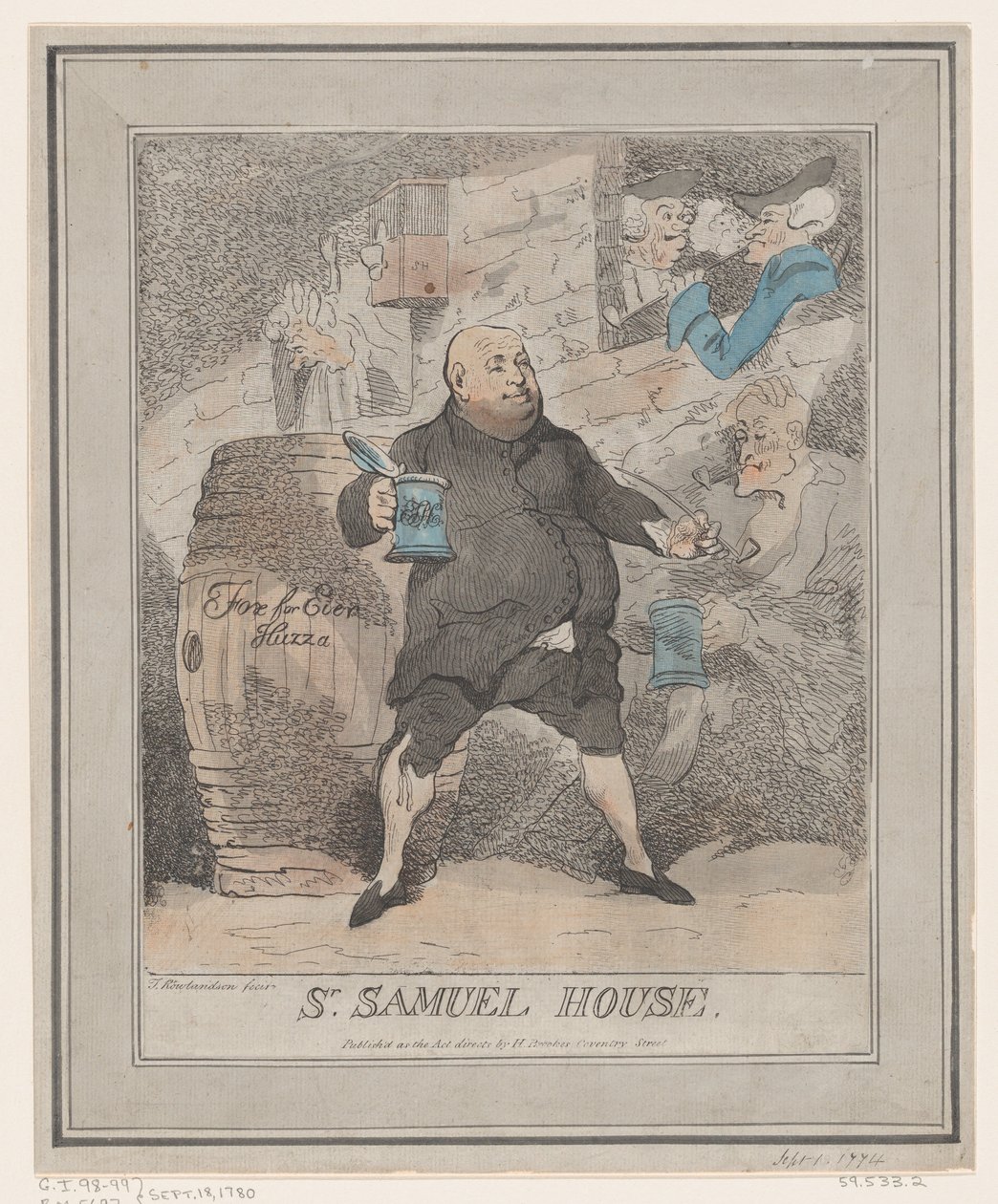 Sr. Samuel House, [1780] reissued 1786-91 by Thomas Rowlandson
