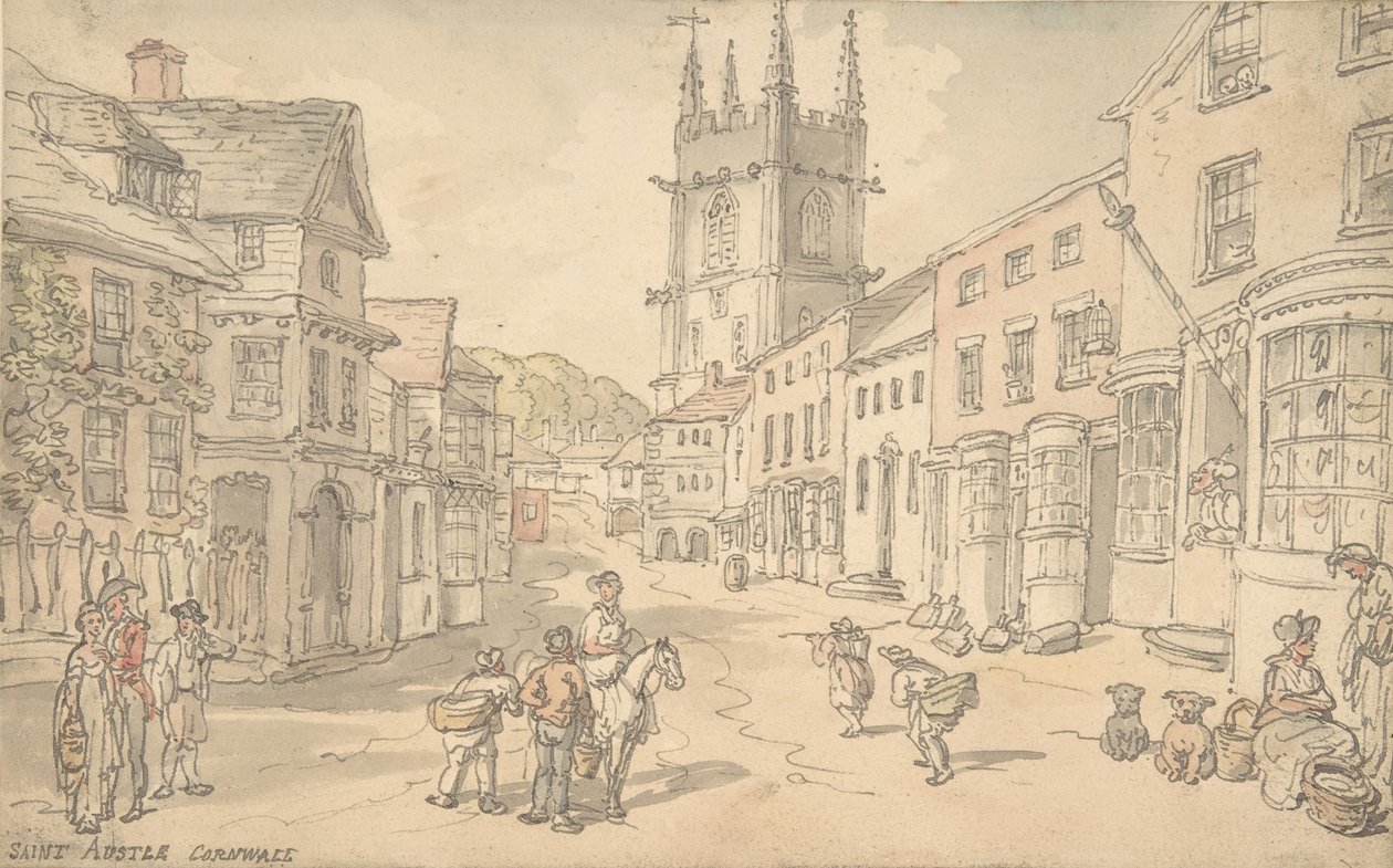 St. Austle, Cornwall, 1780-1827 by Thomas Rowlandson