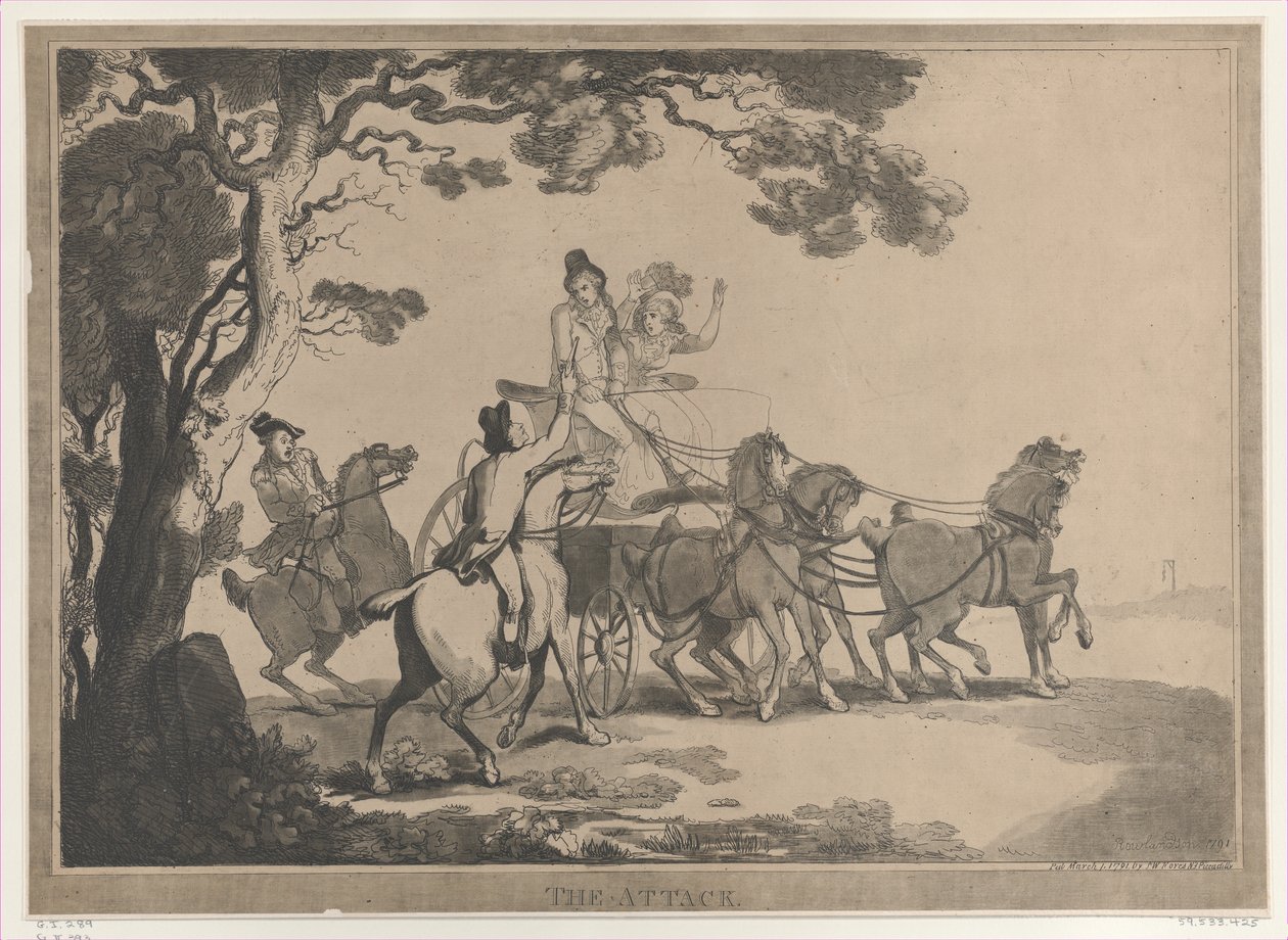 The Attack, March 1, 1791 by Thomas Rowlandson