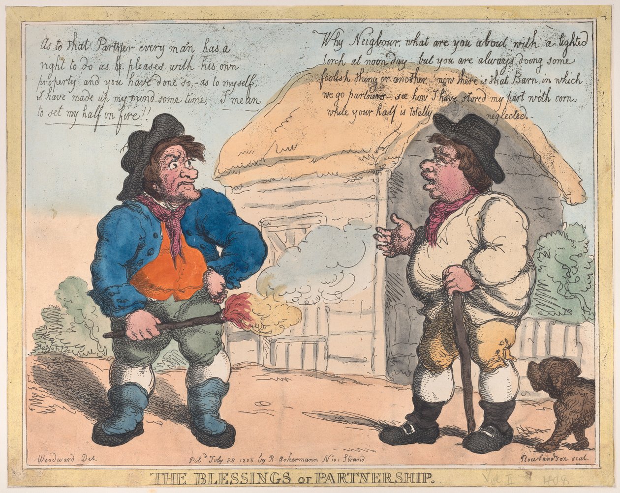The Blessings of Partnership by Thomas Rowlandson
