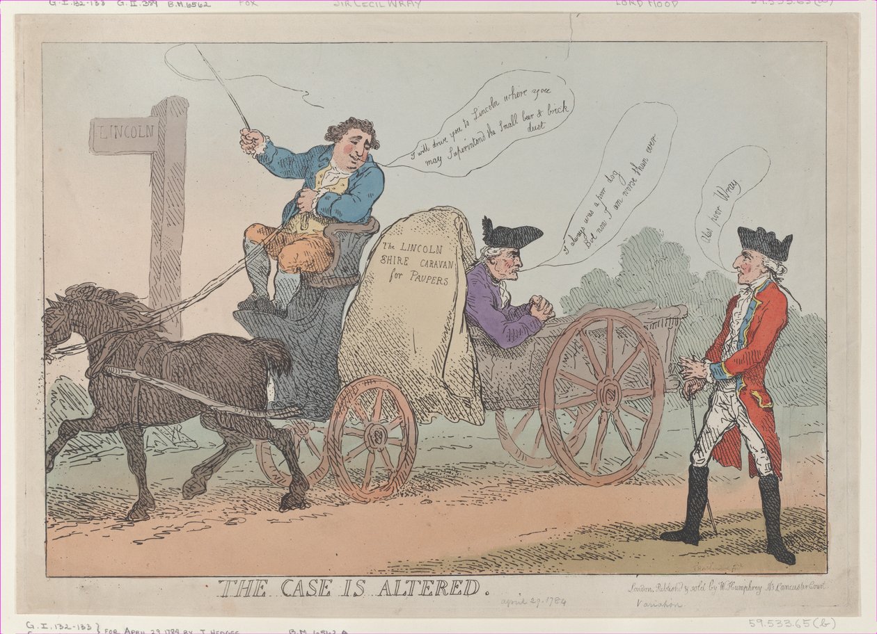 The Case Is Altered, Republished by Thomas Rowlandson