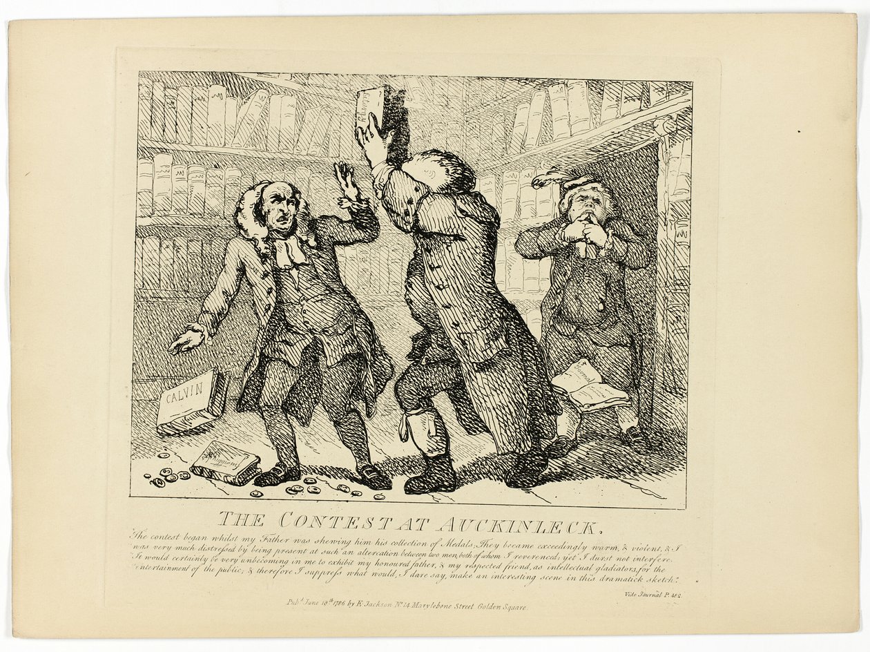 The Contest at Auckinleck, from Boswell