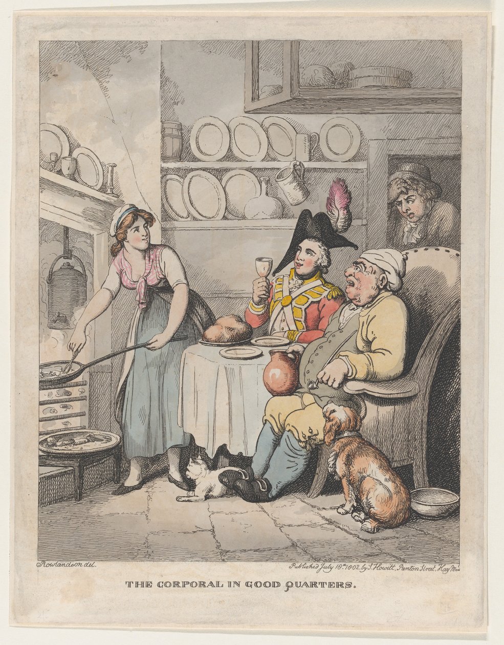 The Corporal in Good Quarters, July 18, 1802 by Thomas Rowlandson