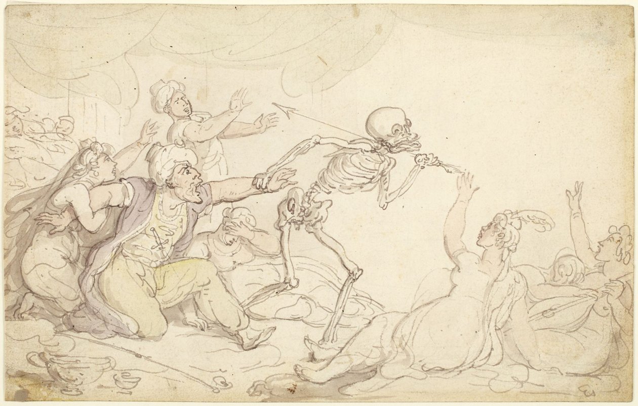 The Dance of Death: The Nabob Seized in His Harem by Thomas Rowlandson