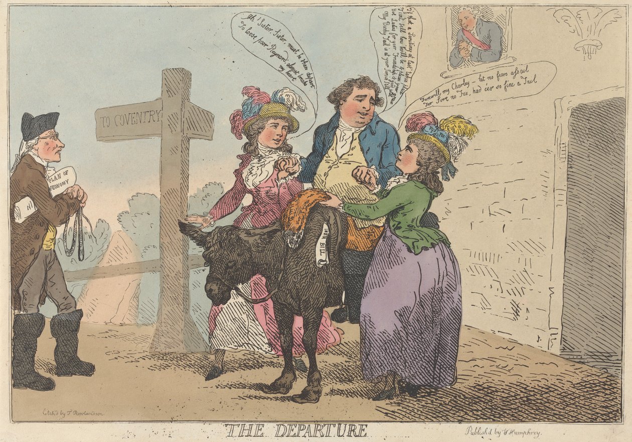 The Departure by Thomas Rowlandson