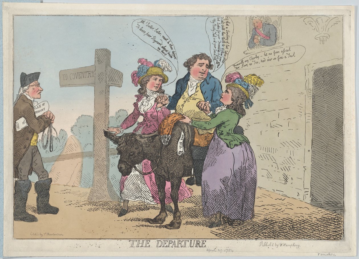 The Departure by Thomas Rowlandson