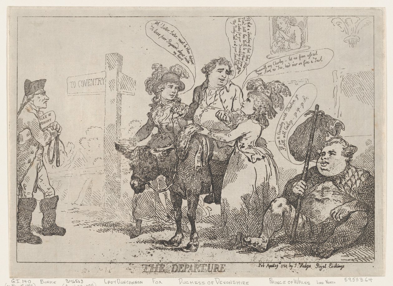 The Departure by Thomas Rowlandson