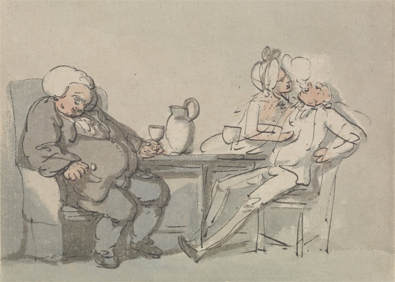The Doctor Overcame by Thomas Rowlandson