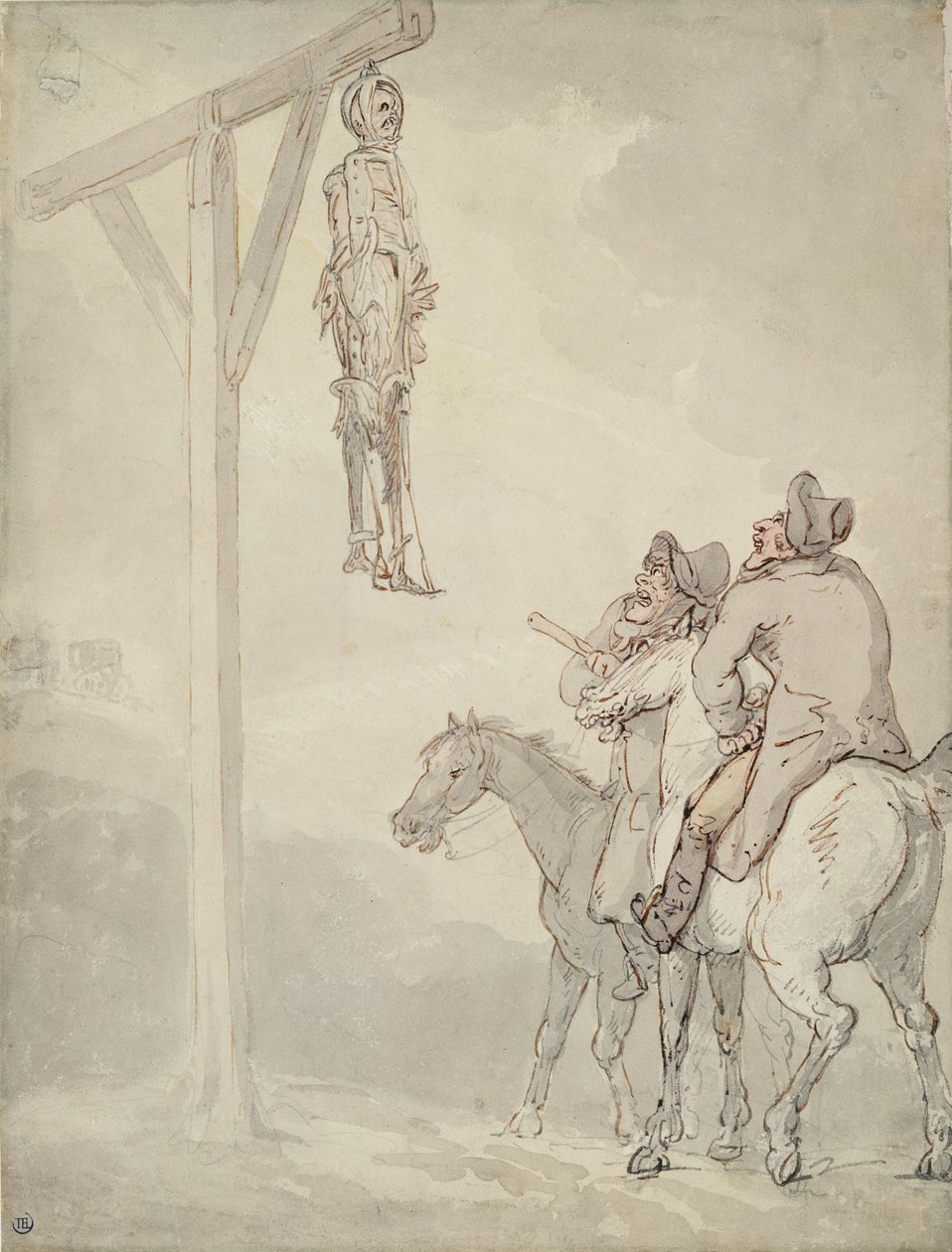 The Gibbet by Thomas Rowlandson