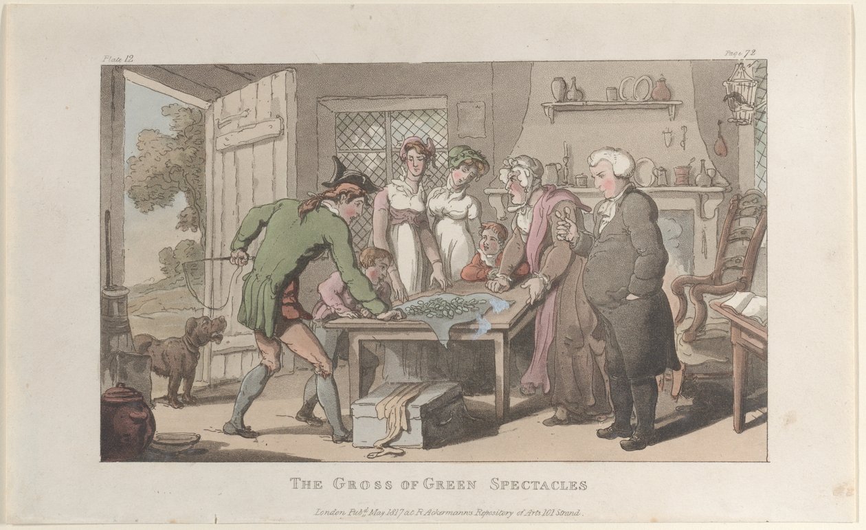 The Gross of Green Spectacles, from The Vicar of Wakefield by Thomas Rowlandson